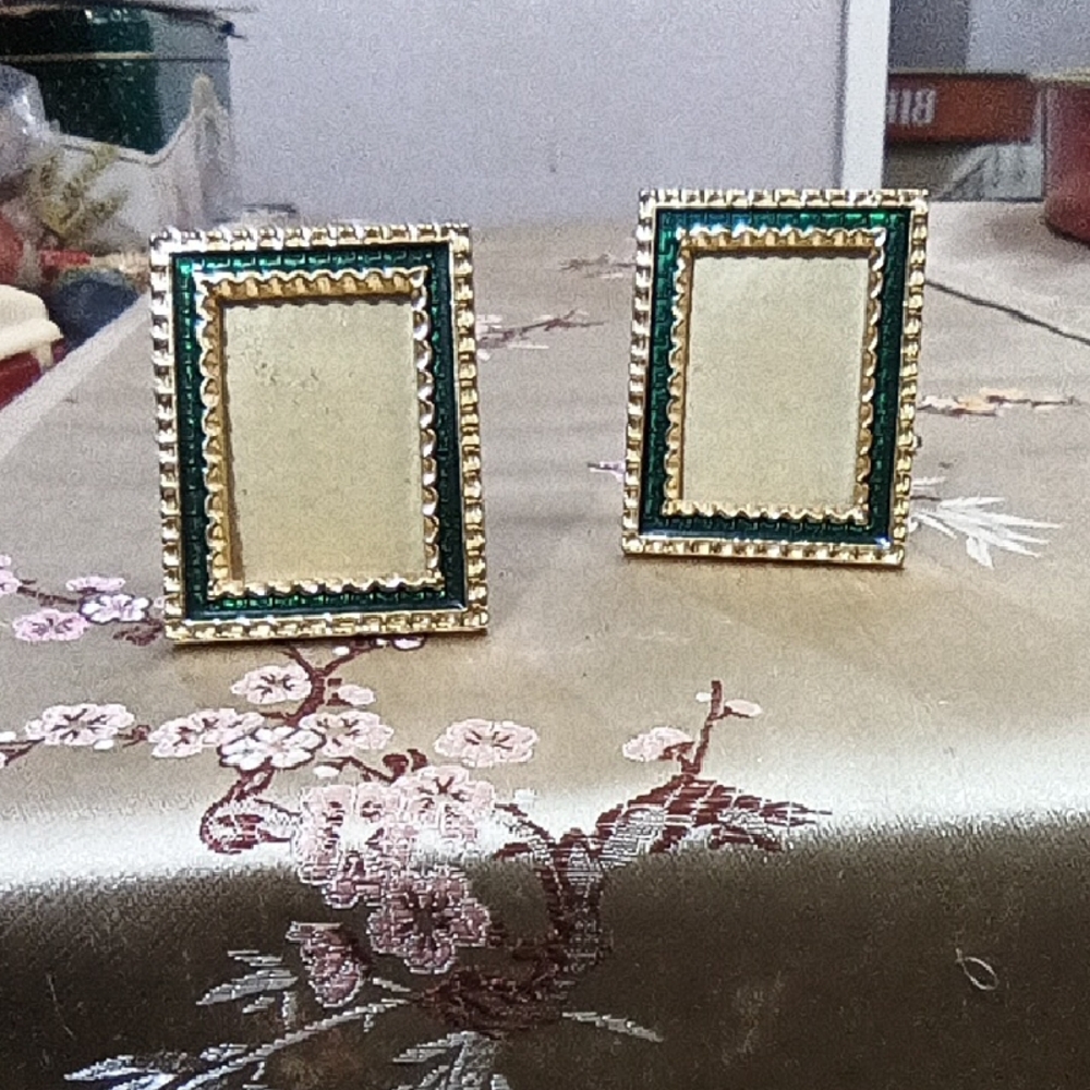 Miniature Metal Picture Frame Set